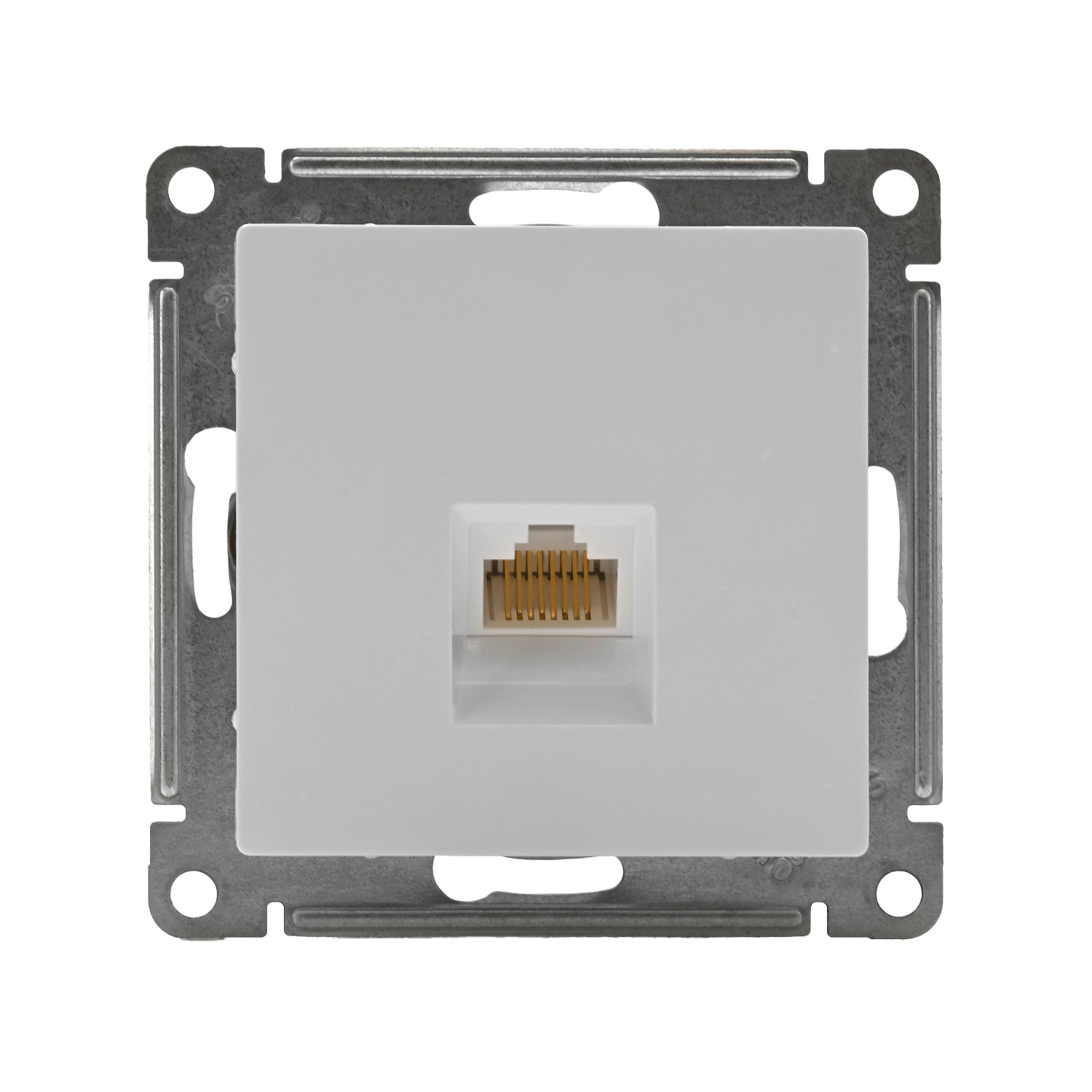systeme electric atlasdesign, розетка компьютерная 1-я rj45 5е кат.белый atn000183