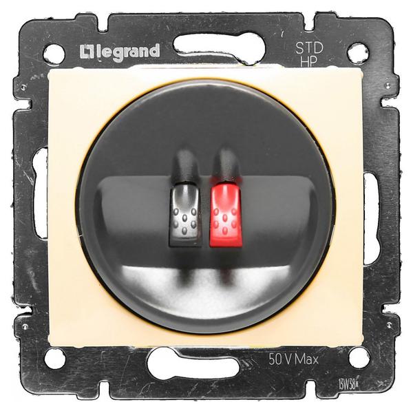 legrand valena розетка акустическая 1-я 2 контакта слоновая кость