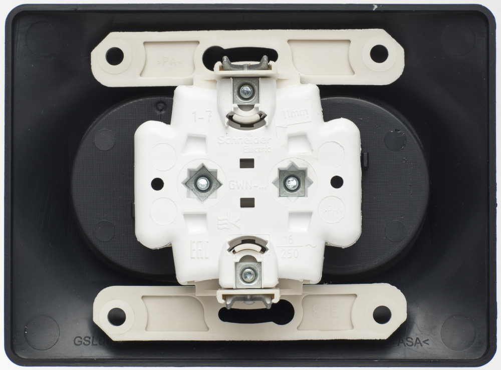 system electric glossa розетка 2-я без заземления шоколад