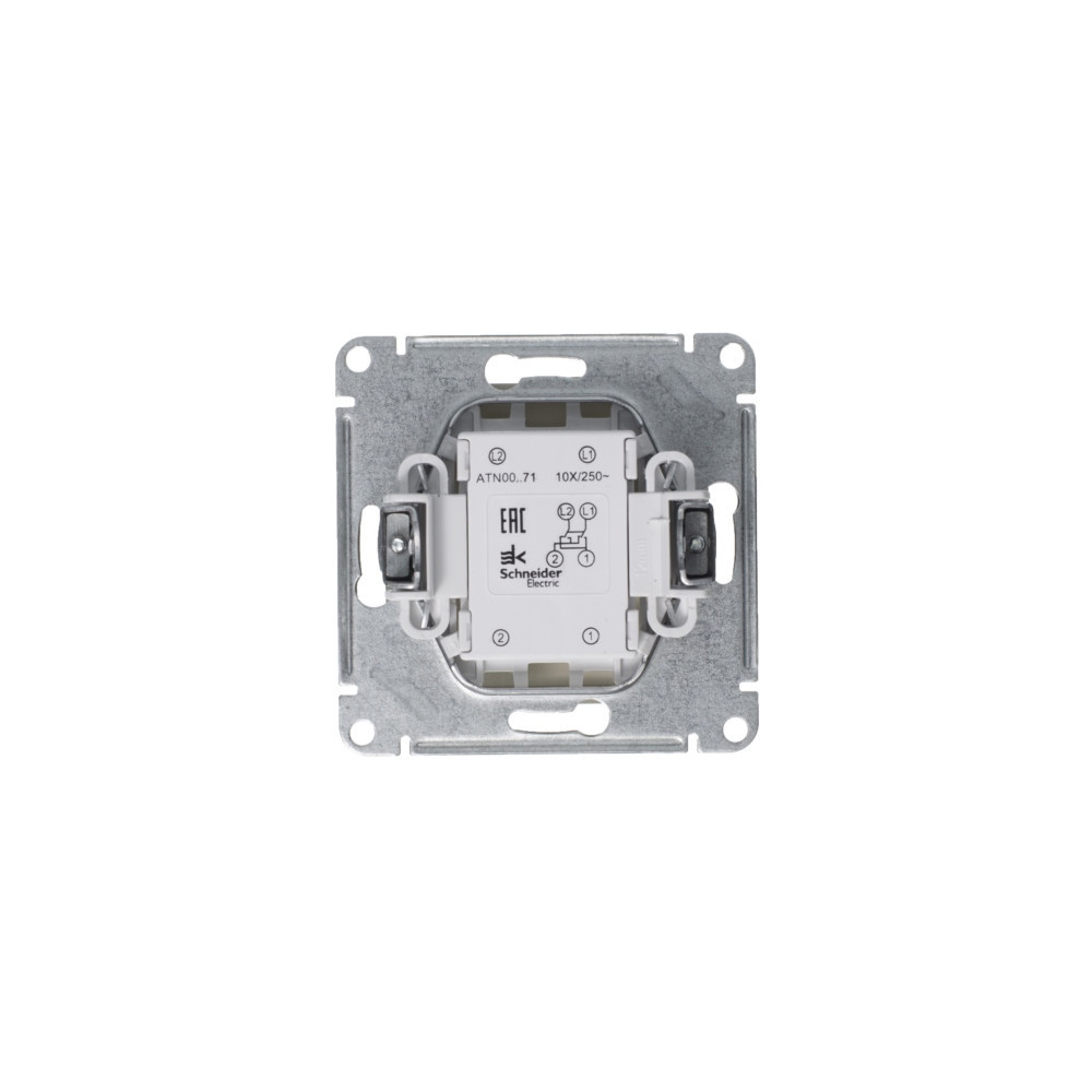 systeme electric atlasdesign, переключатель перекрестный 1-клавишный алюминий atn000371