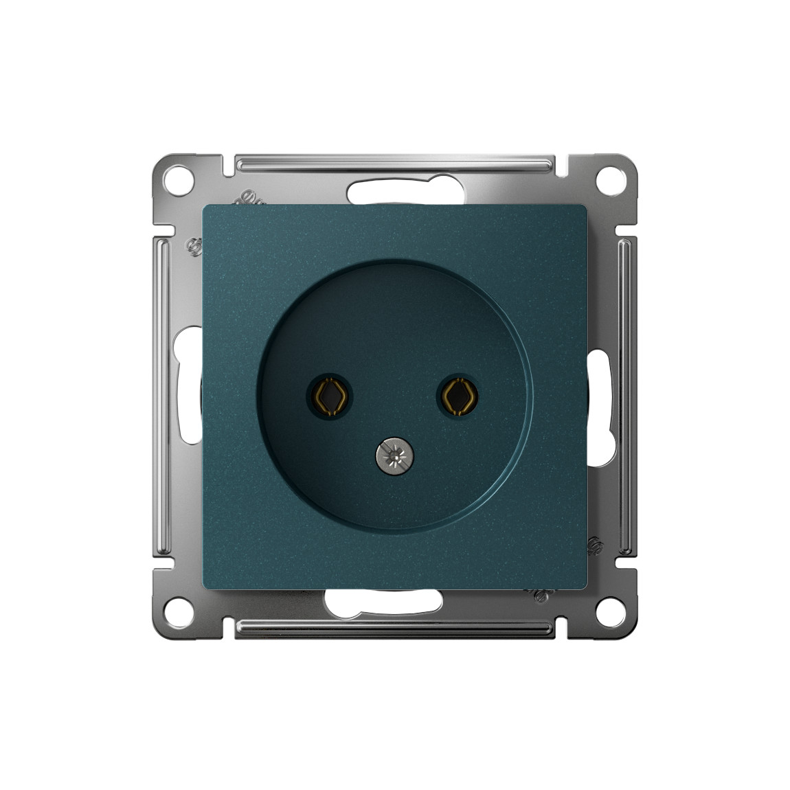 systeme electric atlasdesign розетка 1-я без заземления изумруд