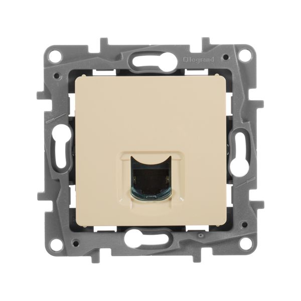legrand etika розетка компьютерная 1-я rj-45 utp 8 контактов 1 выход 6 кат. слоновая кость