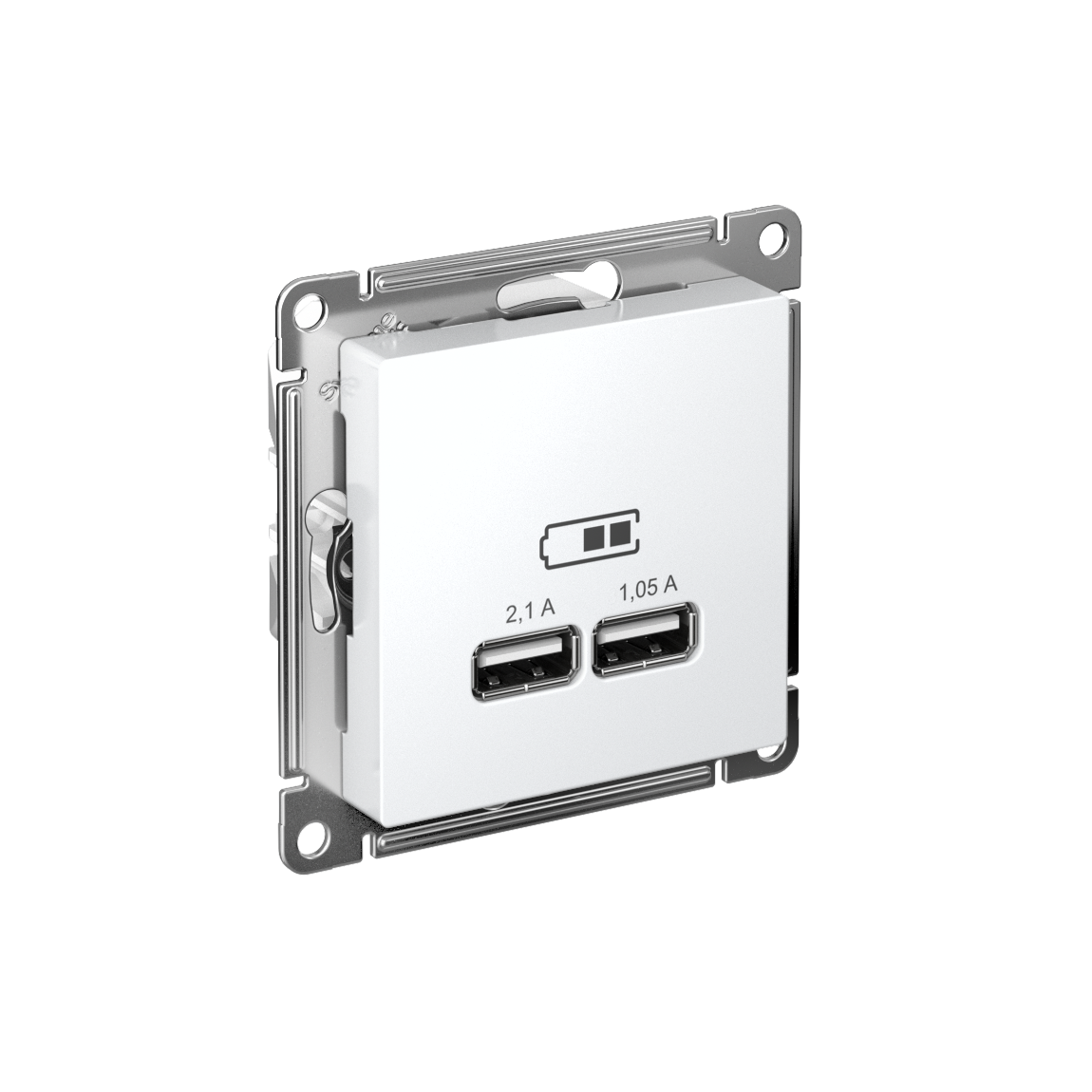 Systeme Electric ATLASDESIGN розетка USB двойная 2,1А для зарядки лотос