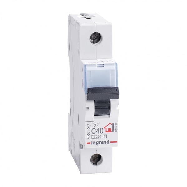 Legrand 404032 автоматический выключатель ТХ3 1P 40A 6кА тип С