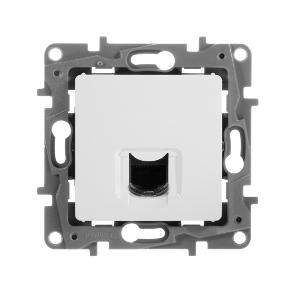 legrand etika розетка компьютерная 1-я rj-45 utp 8 контактов 1 выход 6 кат. белая