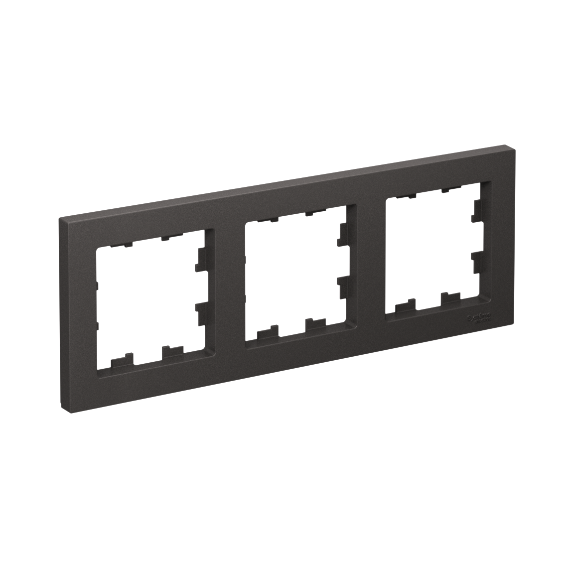 Systeme Electric ATLASDESIGN, рамка 3-я горизонтальная базальт ATN001403