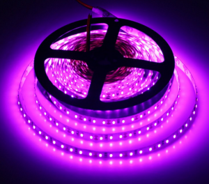 Лента неоновая 12V-9,6Вт/м 2835-120led/м фиолетовый IP65 (5м/цена за 1м) Лед-рэй