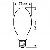 лампа ртутная (дрл) hql е27 125вт osram