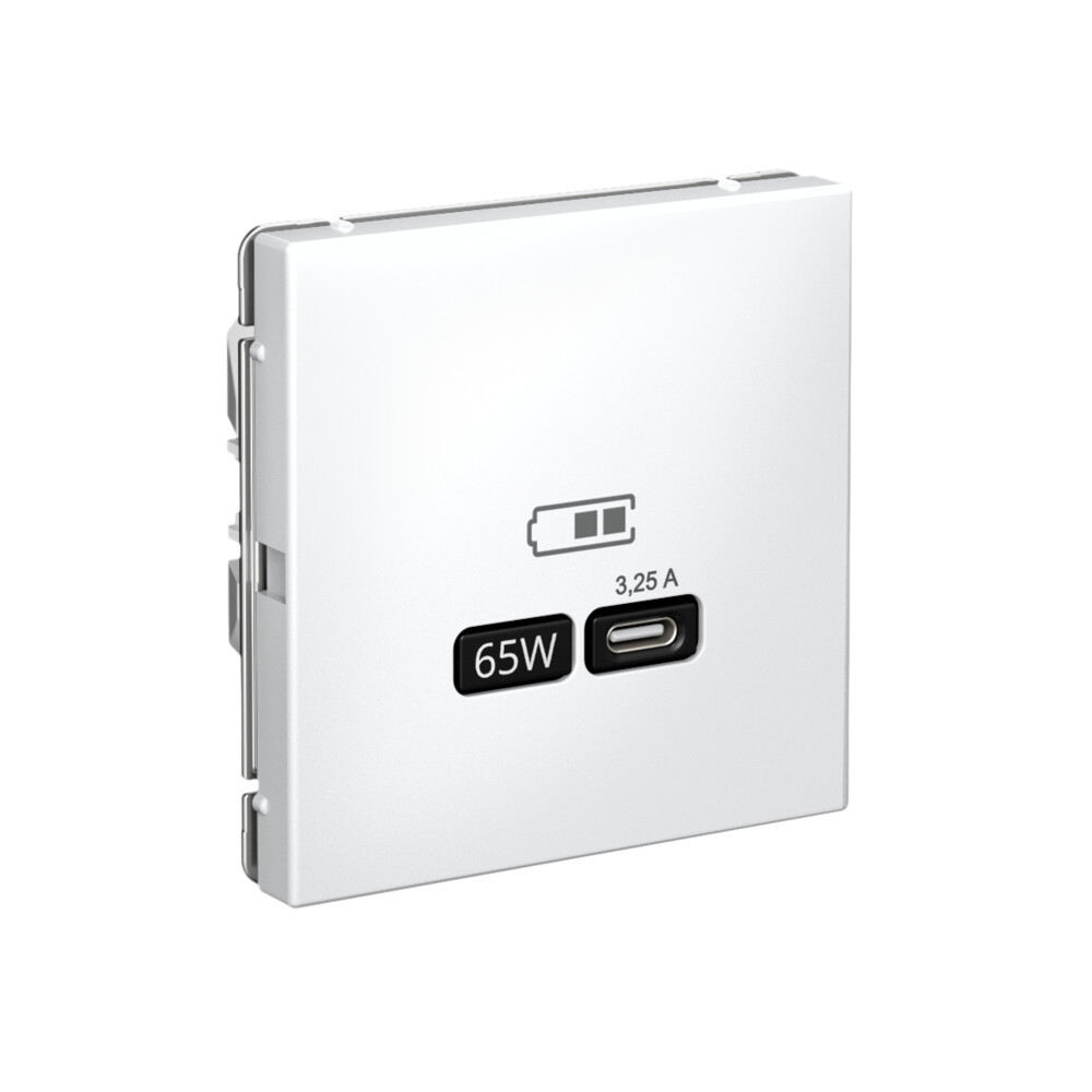 system electric artgallery механизм розетки тип-с 65вт высокоскорос, зарядка qc,pd, лотос gal001327