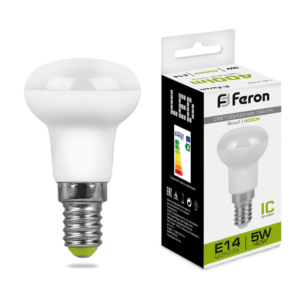 Лампа светодиодная зеркальная LB-439 E14 5W 4000K Feron