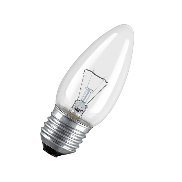 Лампа накаливания свеча CLASSIC B CL E27 60W прозрачная OSRAM