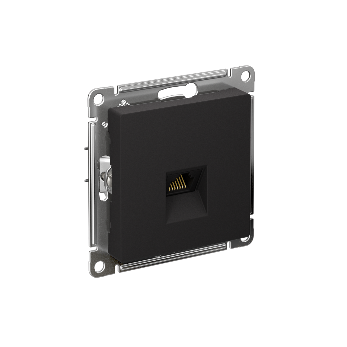 Systeme Electric ATLASDESIGN розетка компьютерная 1-я RJ45 6е кат. карбон