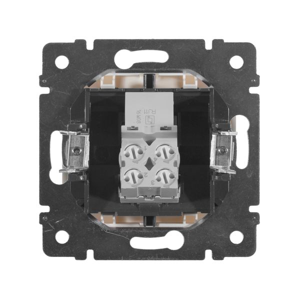 legrand valena розетка телефонная 1-я rj-11 4 контакта белая