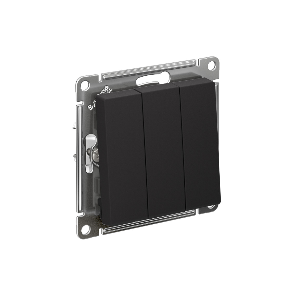 systeme electric atlasdesign выключатель 3-клавишный карбон atn001031