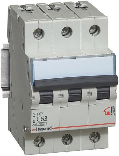 legrand 404062 автоматический выключатель тх3 3p 63a 6ка тип с