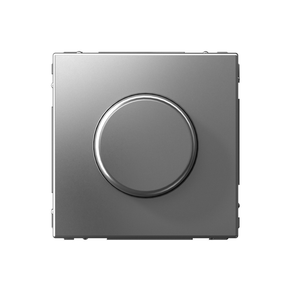 System Electric ArtGallery светорегулятор (диммер) 10-400 Вт для LED 3-150Вт повор.-нажимн. сталь  