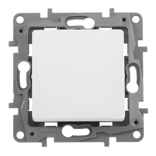 Legrand Etika выключатель 1 клавишный белый