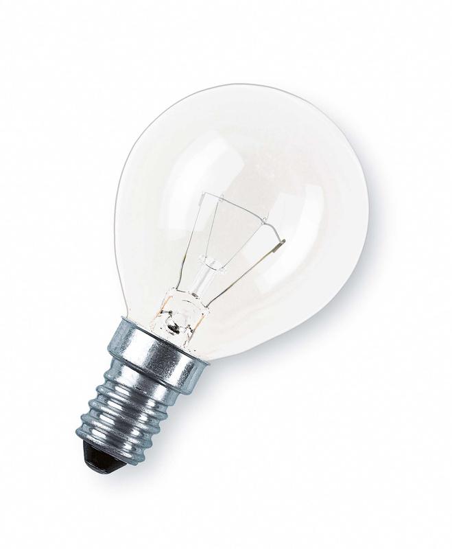 Лампа накаливания шарик CLASSIC P CL E14 60W прозрачная OSRAM
