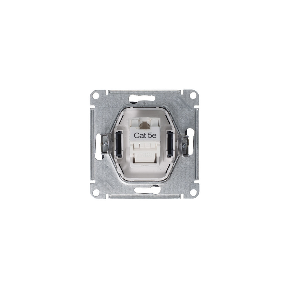 systeme electric atlasdesign, розетка компьютерная 1-я rj45 5е кат. грифель