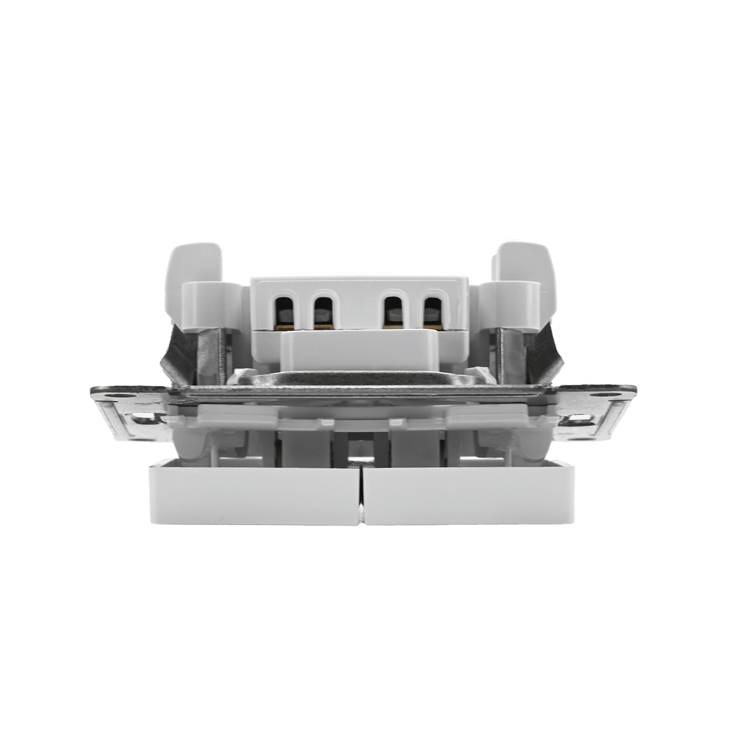 systeme electric atlasdesign, выключатель 2-клавишный с подсветкой белый atn000153