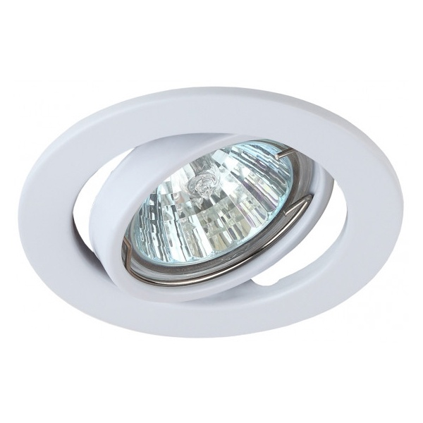 ST2A WH Светильник ЭРА штампованный поворотный MR16,12V/220V, белый