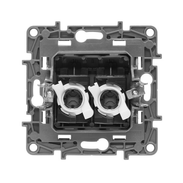 legrand etika розетка компьютерная 2-я rj-45 utp 8 контактов 1 выход 5 кат. антрацит