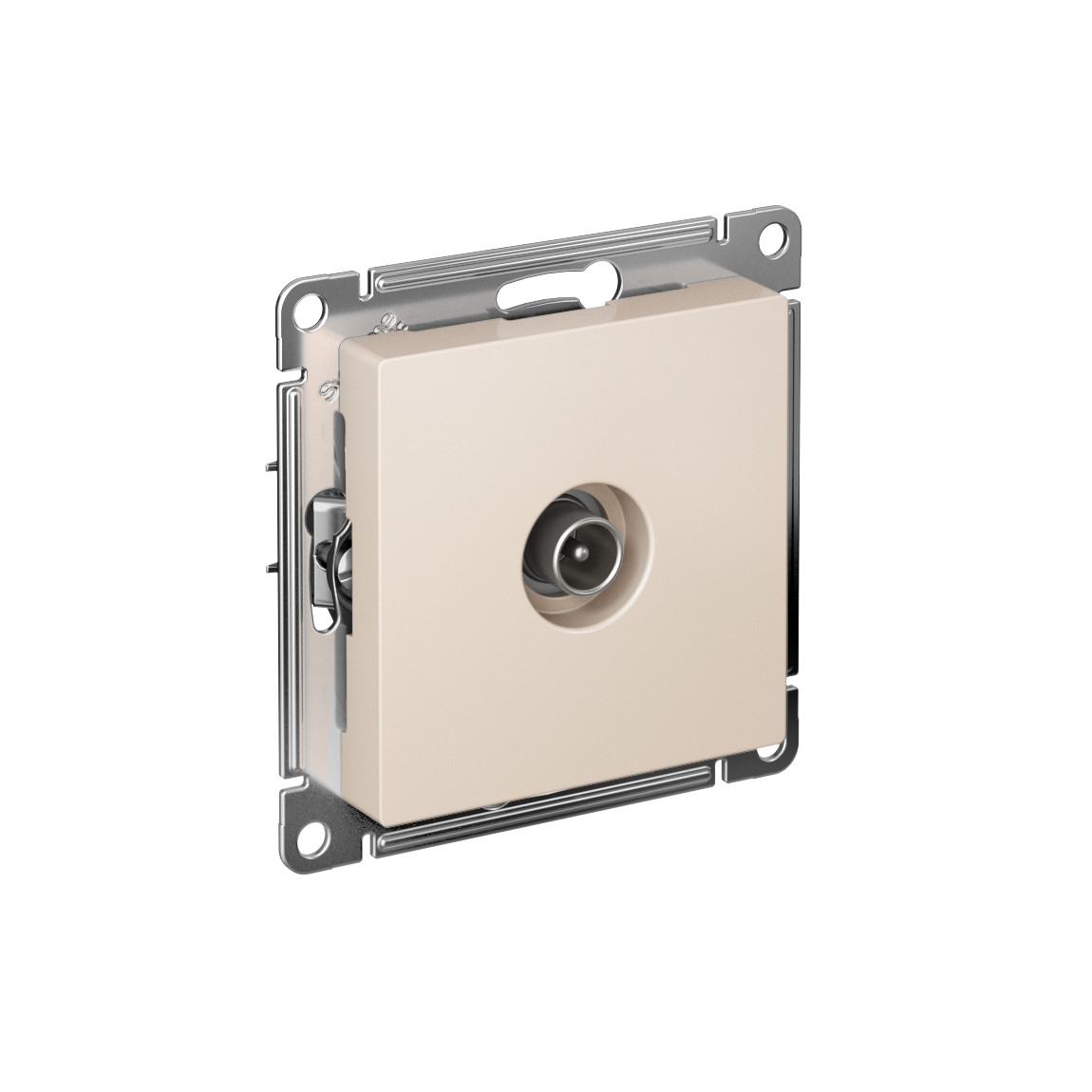 systeme electric atlasdesign, розетка tv проходная 4db бежевый atn000292
