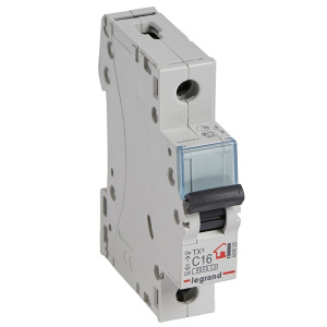 legrand 404028 автоматический выключатель тх3 1p 16a 6ка тип с