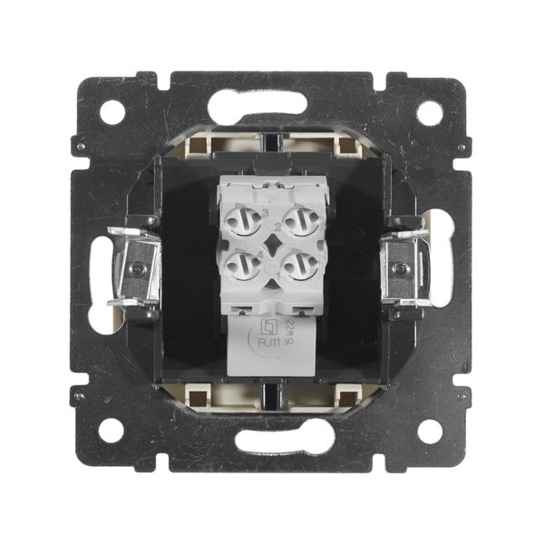 legrand valena розетка телефонная 1-я rj-11 4 контакта слоновая кость