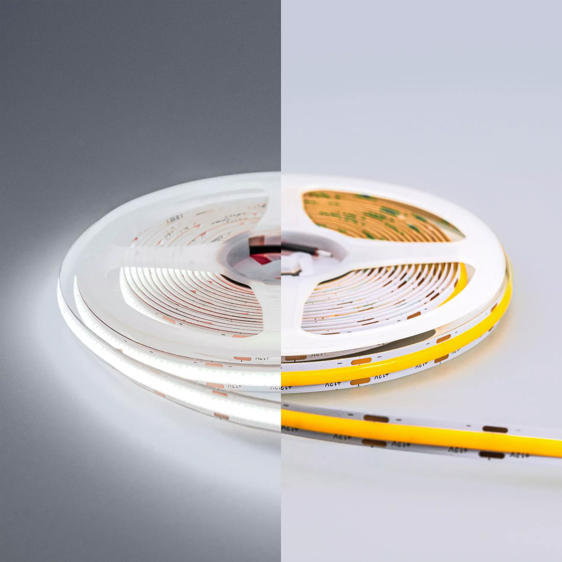 LUX COB Лента светодиодная открытая IP20 12V 9 Вт/м 512 led/м 6000К холодная Eleganz 