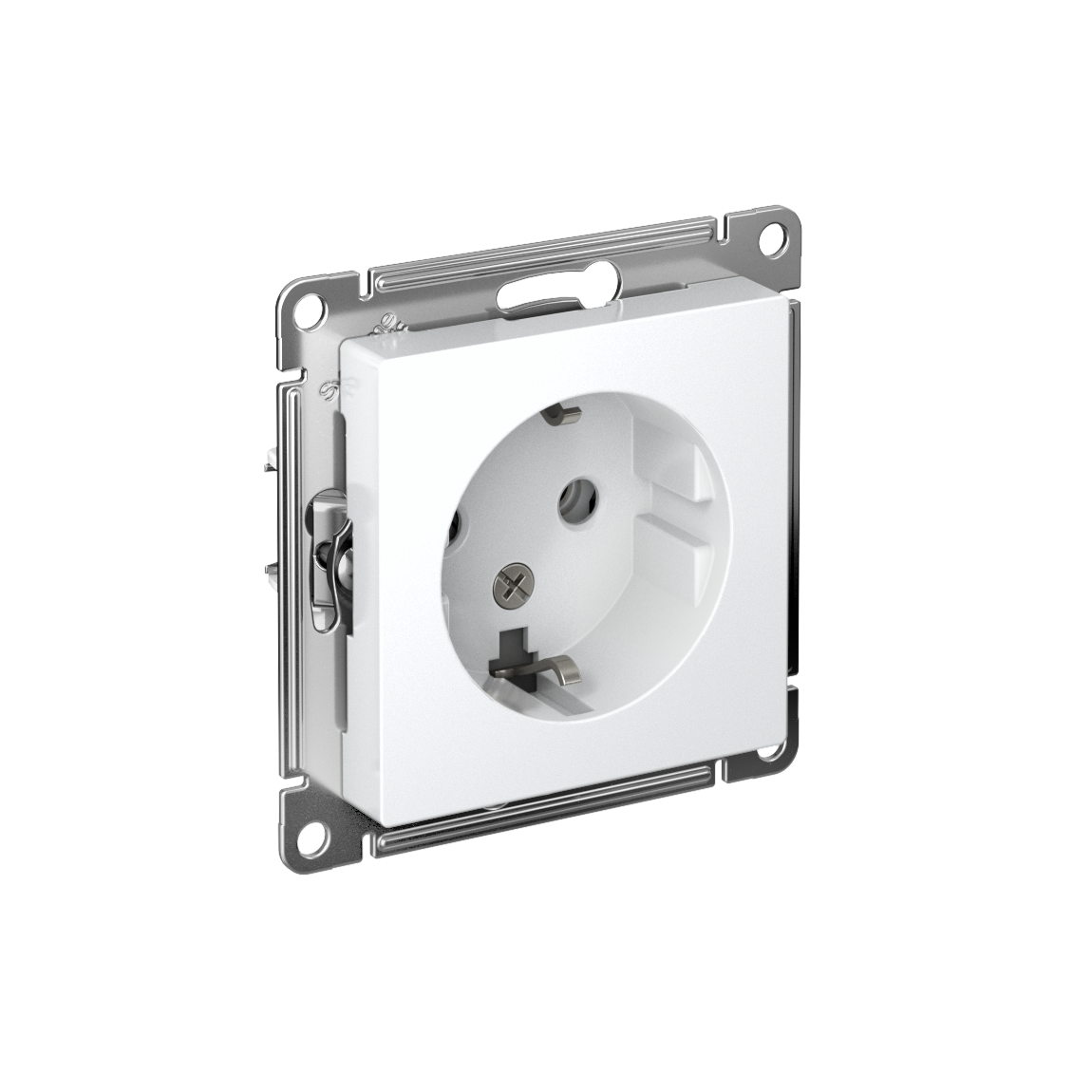 Systeme Electric ATLASDESIGN розетка 1-я с заземлением лотос