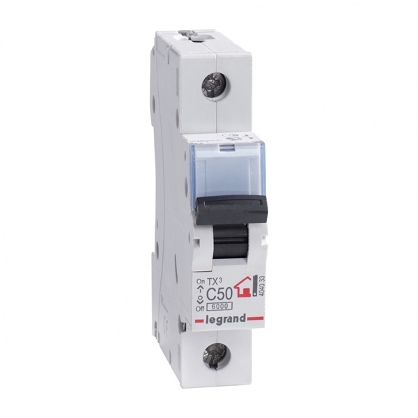 Legrand 404033 автоматический выключатель ТХ3 1P 50A 6кА тип С