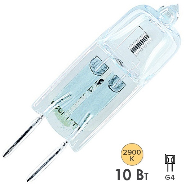Лампа галогенная капсульная 64415S AX Halostar Starlite G4 12V-10Вт капсула прозрачная Osram