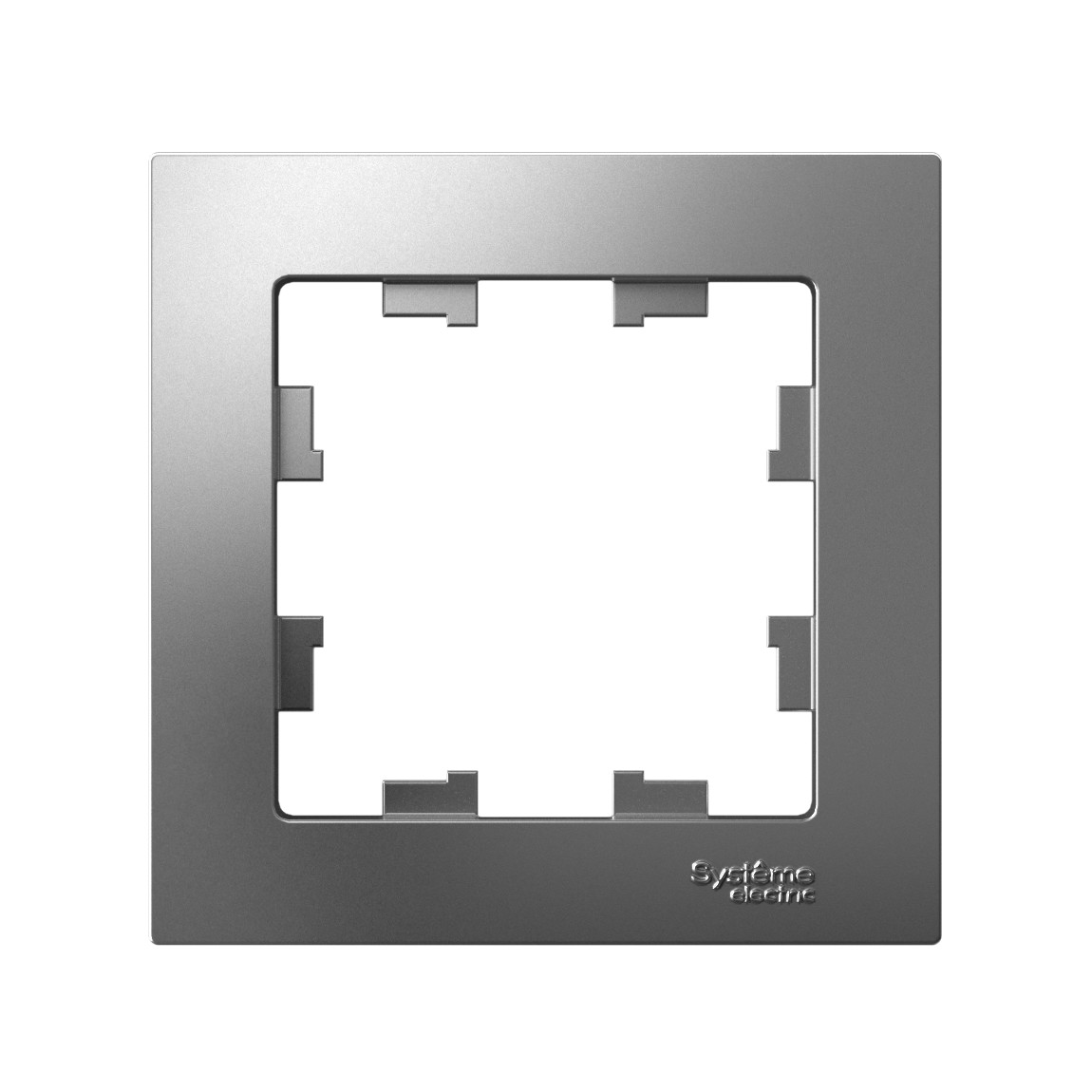 systeme electric atlasdesign рамка 1-я универсальная сталь