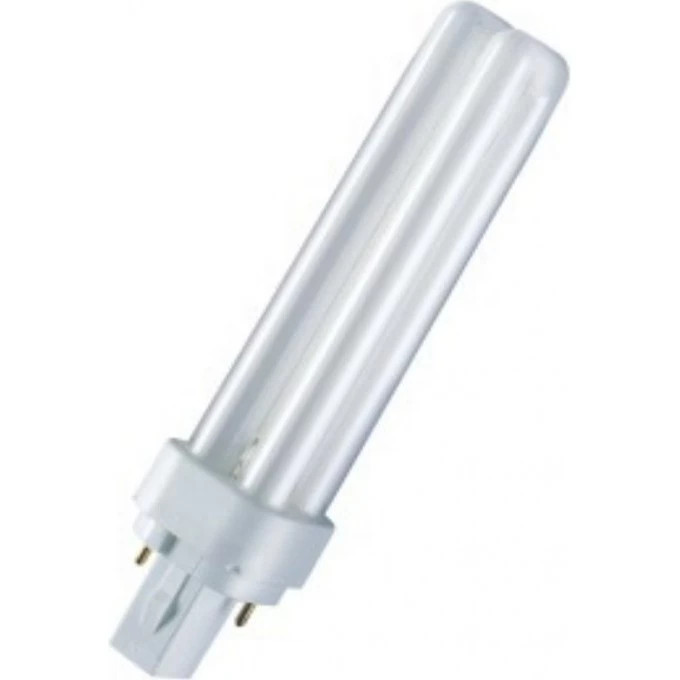 лампа компактная люминесцентная dulux d 13w/840 4000k g24d-1 холодно-белая osram