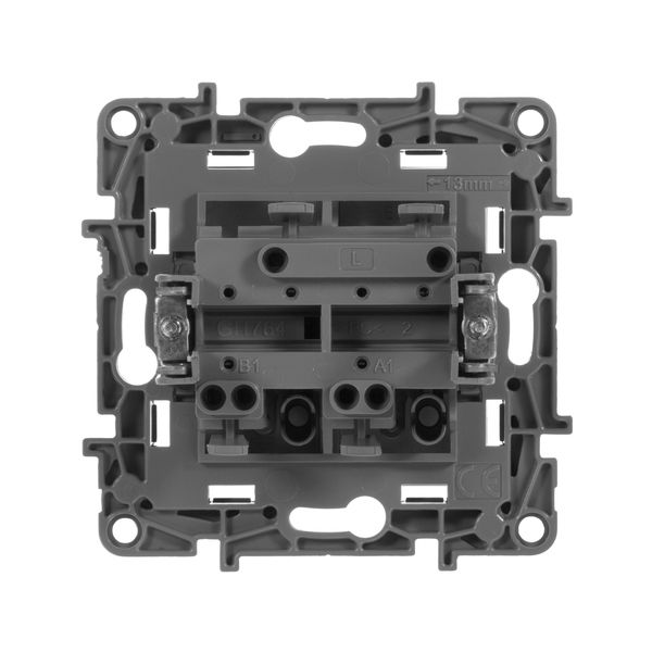 legrand etika выключатель 2 клавишный антрацит