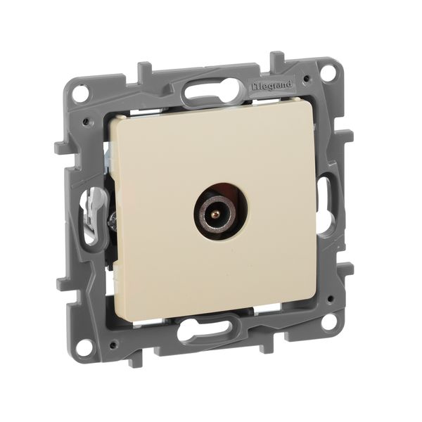 legrand etika розетка телевизионная проходная 14 дб - 5-862 мгц слоновая кость