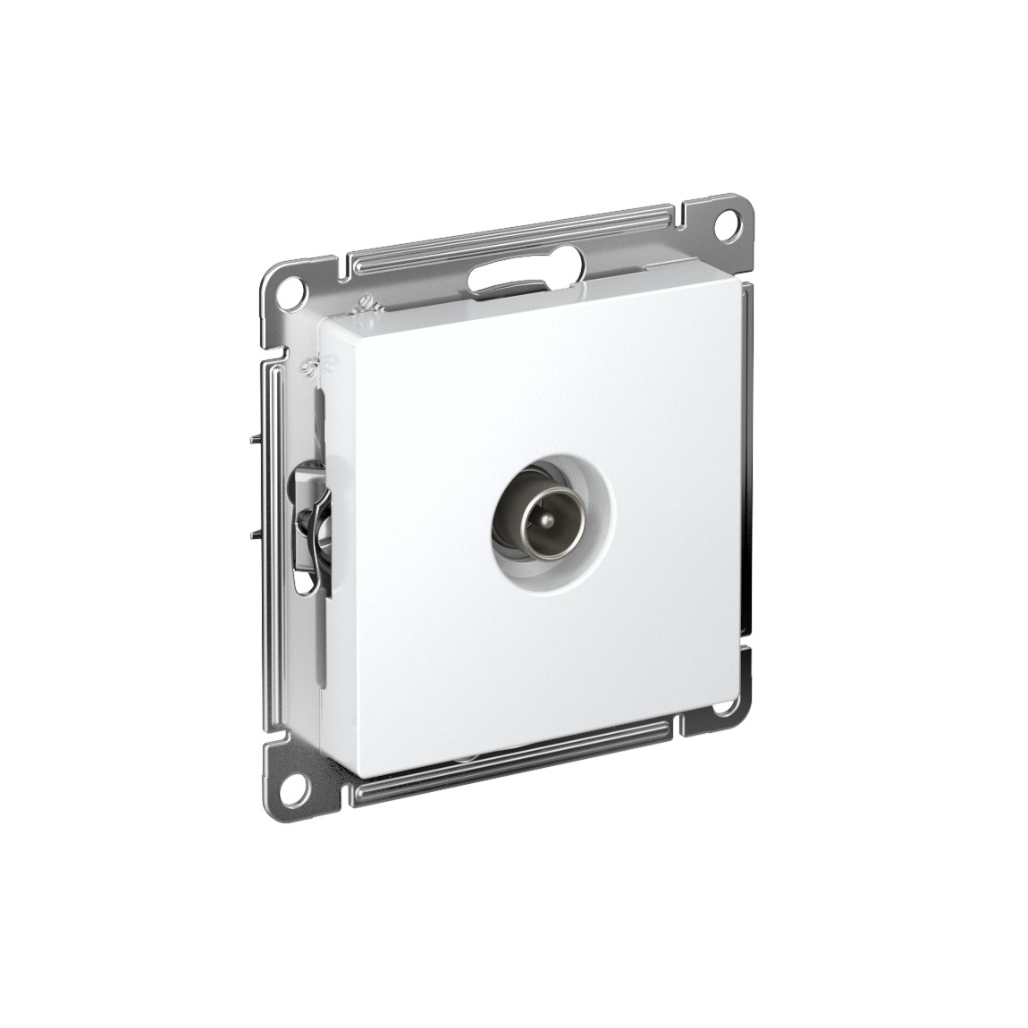 systeme electric atlasdesign, розетка tv оконечная 1db белый atn000191