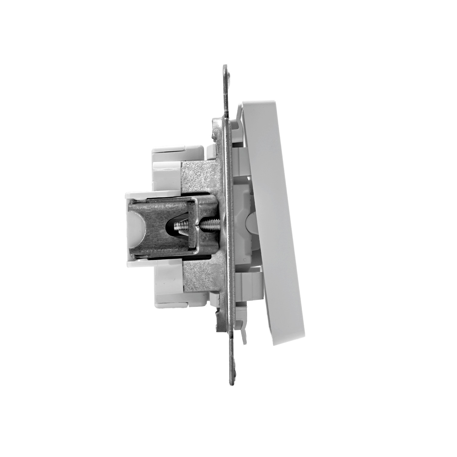 systeme electric atlasdesign, переключатель 1-клавишный белый atn000161