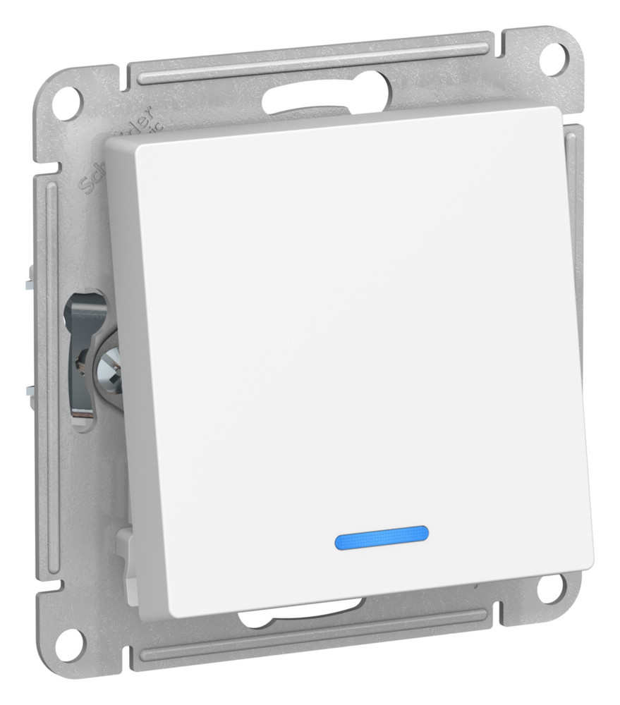 Systeme Electric ATLASDESIGN переключатель 1-клавишный с подсветкой лотос