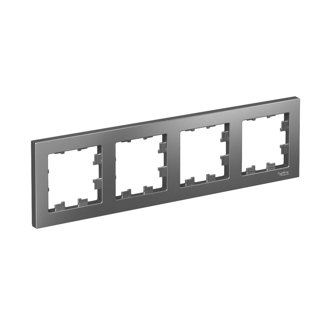 Systeme Electric ATLASDESIGN рамка 4-я горизонтальная сталь