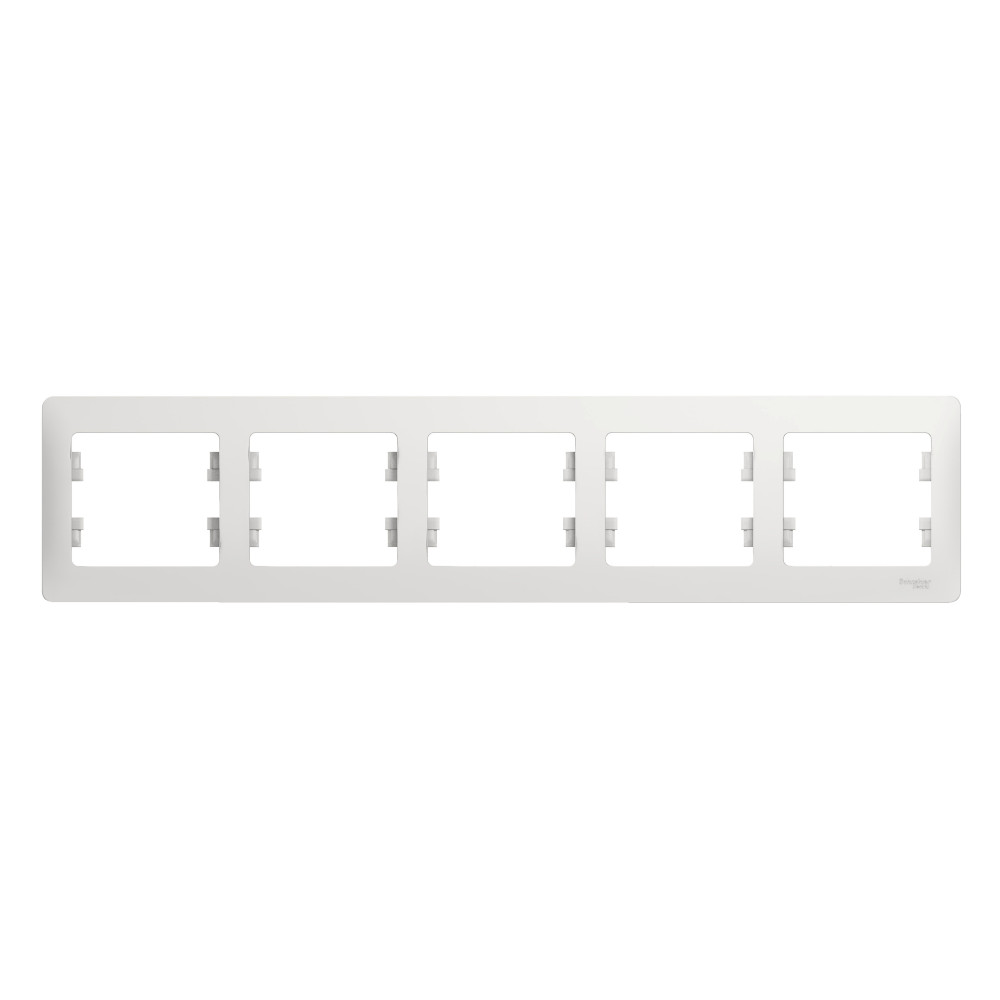 System Electric Glossa рамка 5-я горизонтальная белый