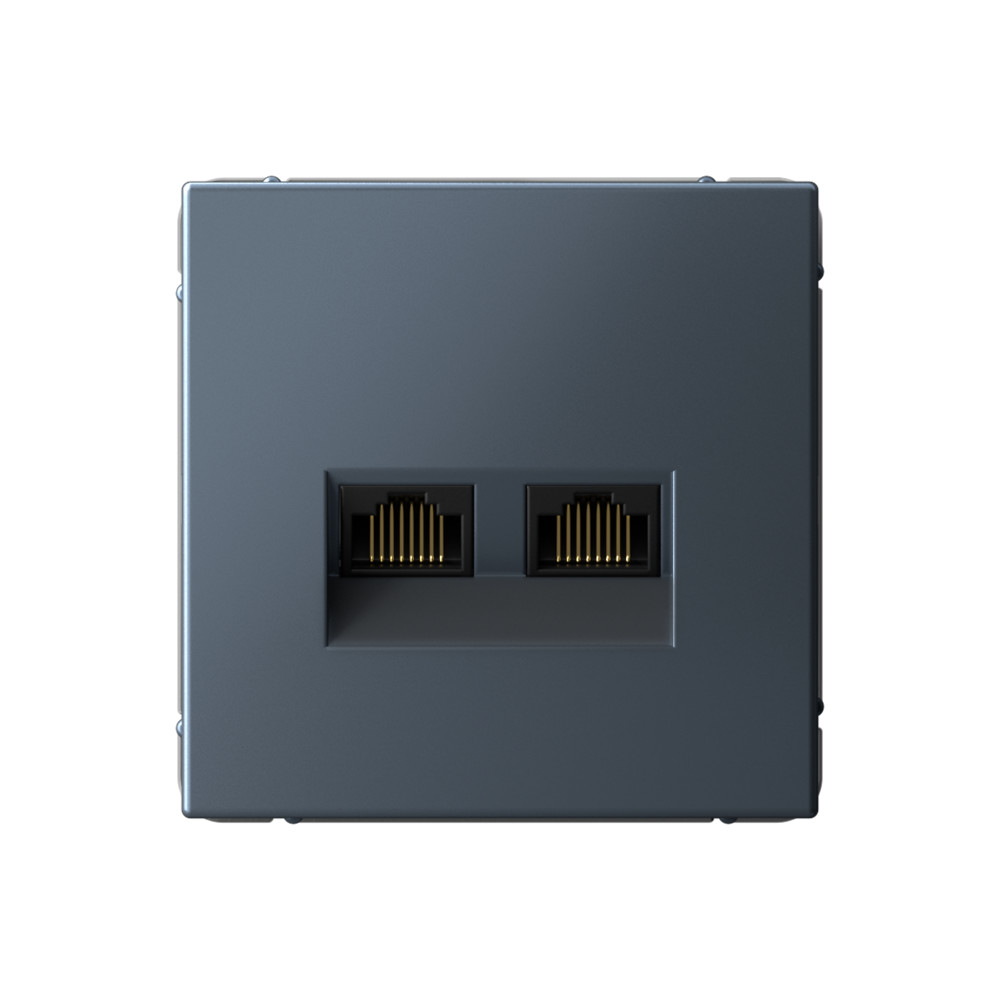 System Electric ArtGallery розетка компьютерная 2xRJ45 6е кат. грифель GAL000788