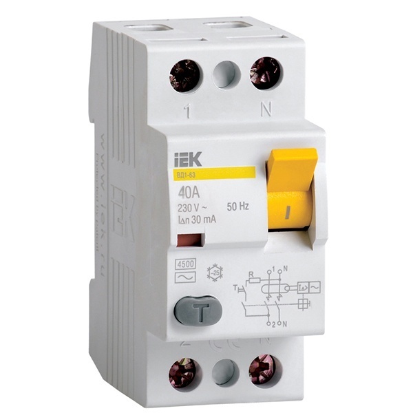 IEK ВД1-63 устройство защитного отключения (УЗО) 2Р 40А 30мА