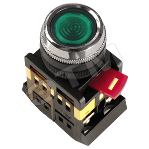 Кнопка ABLFS-22 d22мм 1з+1р 240В неон син. IEK BBT30-ABLFS-K07