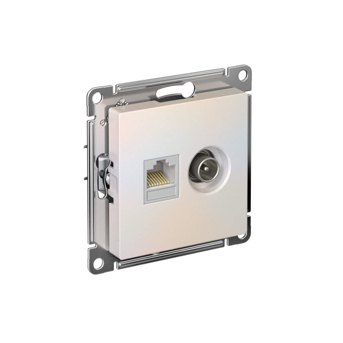 Systeme Electric ATLASDESIGN розетка TV +RJ45 5е кат. жемчуг