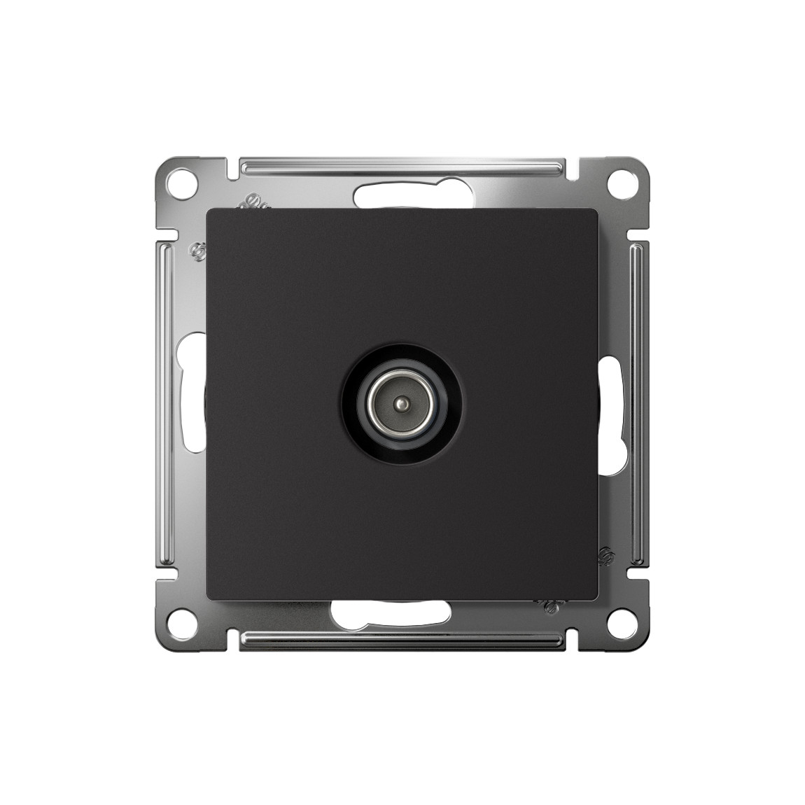 systeme electric atlasdesign розетка tv проходная 4db карбон