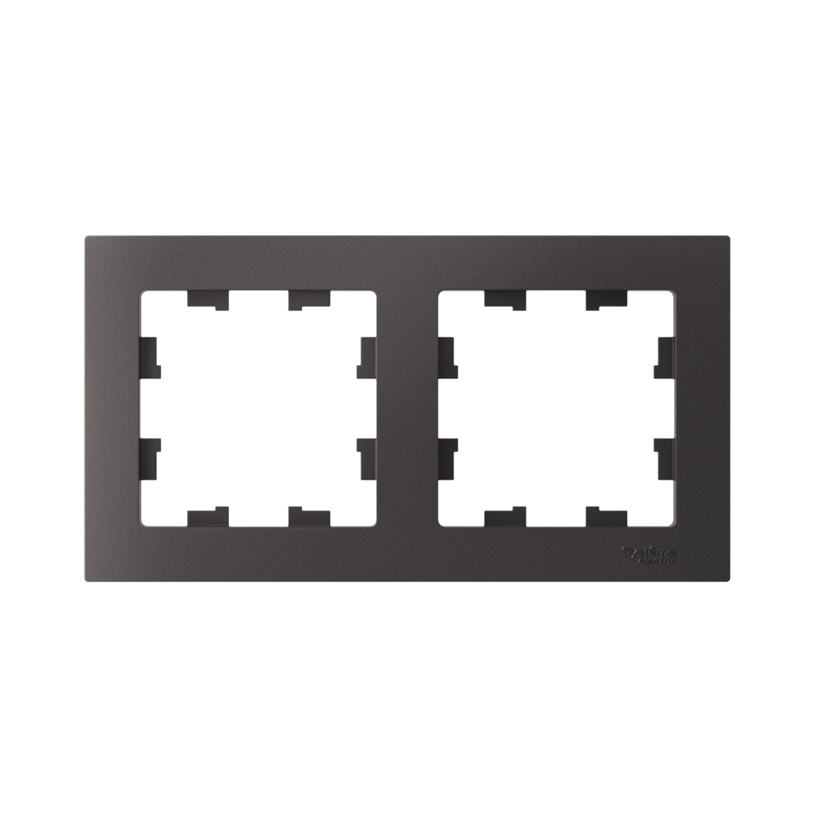 systeme electric atlasdesign, рамка 2-я горизонтальная базальт atn001402