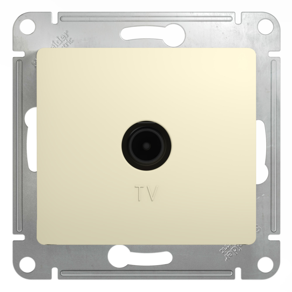 System Electric Glossa розетка TV проходная 4dB бежевый