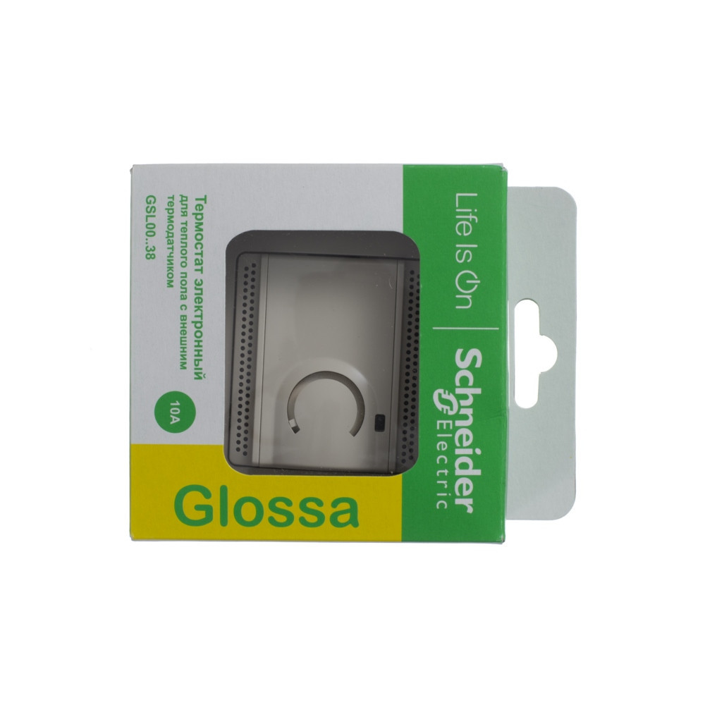 system electric glossa регулятор  для теплых полов с датчиком 10а бежевый